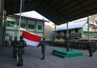 Senin Pagi Penuh makna Kasdim 0804/Magetan Pimpin langsung Upacara 17-An di Halaman Makodim