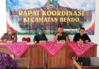 DANRAMIL 13 BENDO BERSAMA FORKOPIMCA HADIRI RAPAT KOORDINASI (RAKORCA) BULAN MEI 2026 KEC. BENDO DI PENDOPO KECAMATAN   