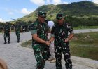 Dandim 0804/Magetan Dampingi Pangdam V/Brawijaya Tinjau Lokasi Yonif TP di Desa Mategal
