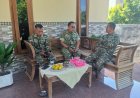 Sebagai bentuk perhatian dan kepedulian,Danramil 0804/01 Magetan Jenguk Anak Anggotanya Yang Sakit.